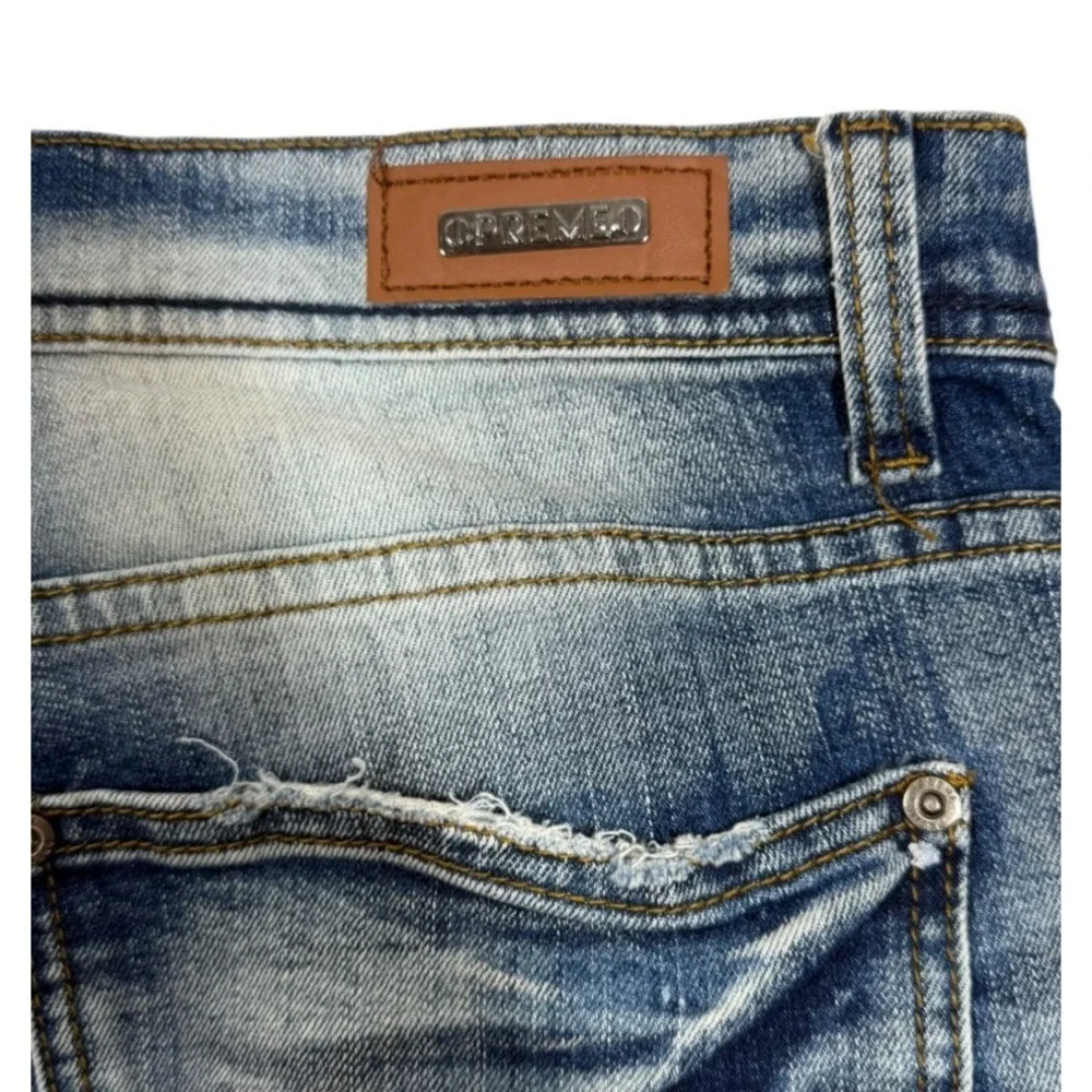 Preme Men's Distressed Denim Jeans Cargo Pockets Size 38 Streetwear